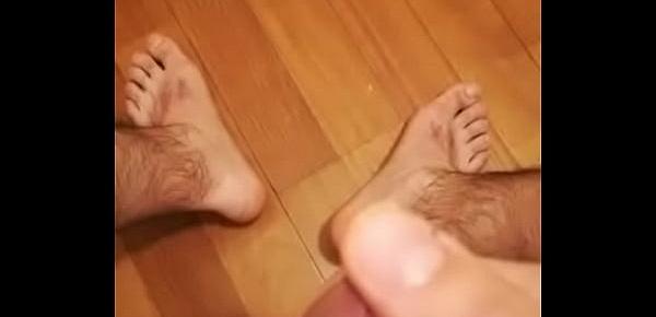  Hairy boy show his dick